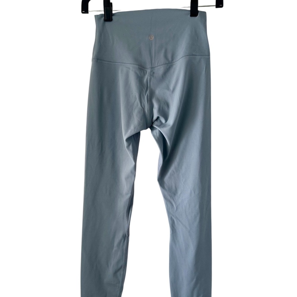 Lululemon High-Waisted Leggings - Pwbe Powder Blue Size 4 - Picture 8 of 13